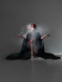 Black cape with collar